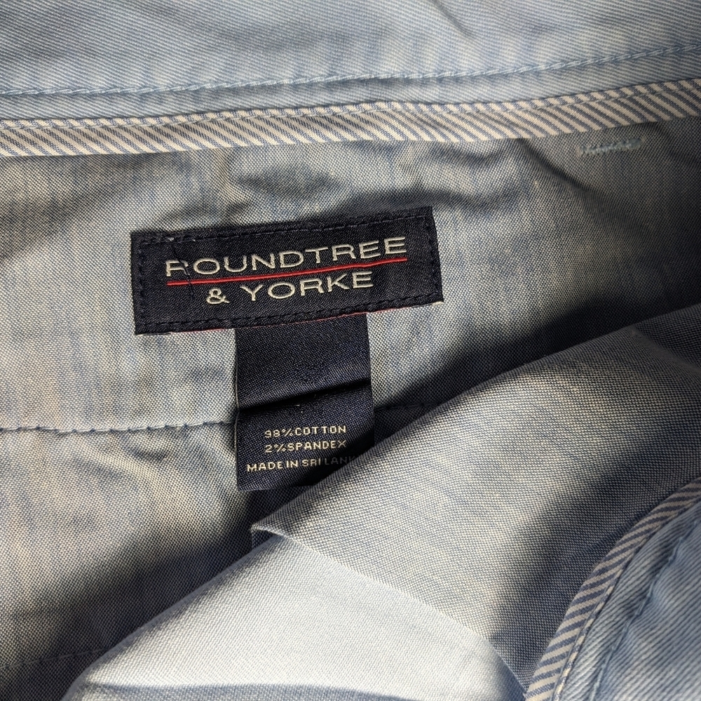 NEW Big Mens Roundtree & Yorke Casuals Chino Flat Shorts 9"I Lt Blue - Picture 7 of 9